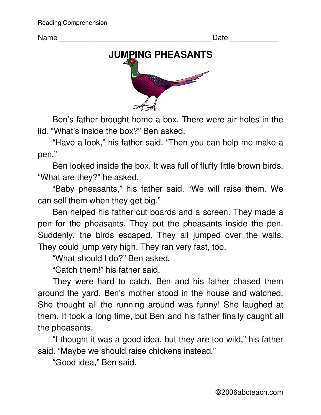Jumping Pheasants