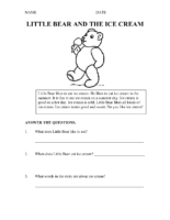 Little Bear And The Ice Cream