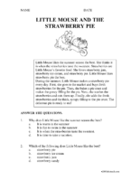 Little Mouse And The Strawberry Pie