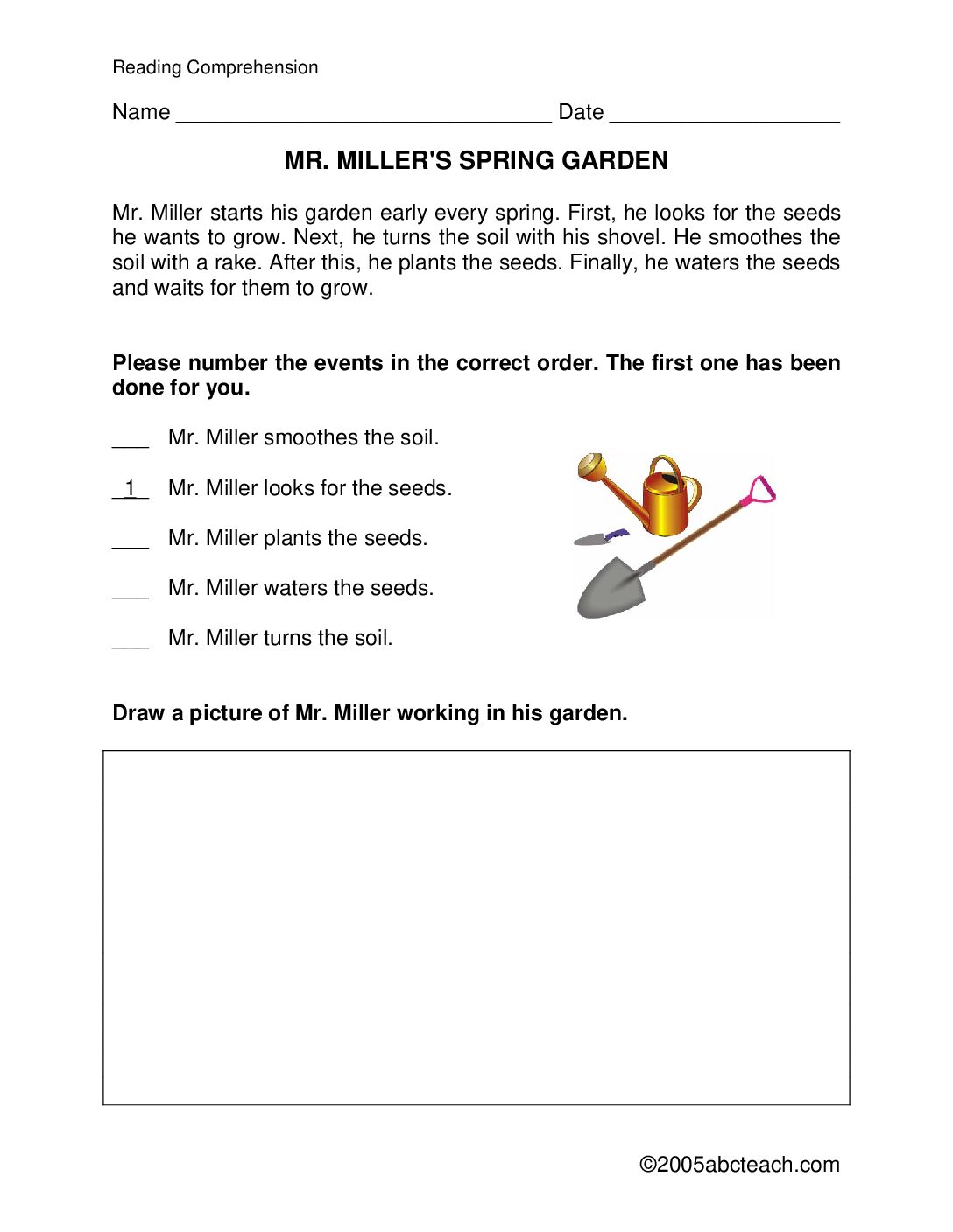 Mr. Miller’s Spring Garden