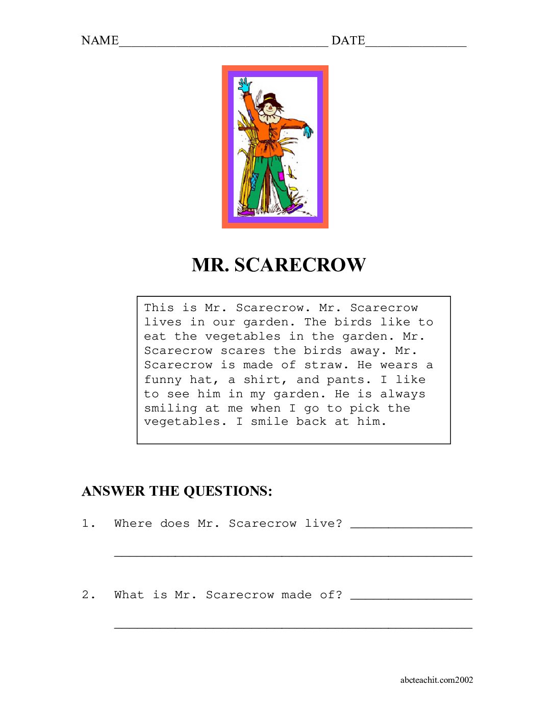 Mr. Scarecrow