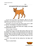 My Babysitter Eats Raw Meat