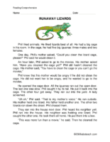 Runaway Lizards
