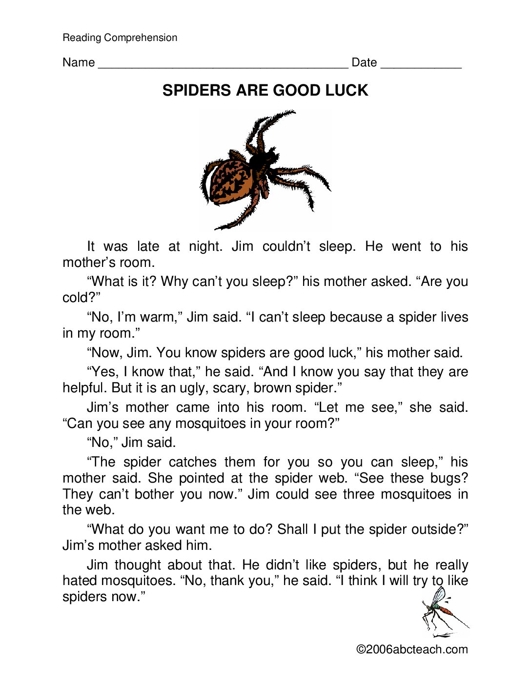 Spiders Are Good Luck